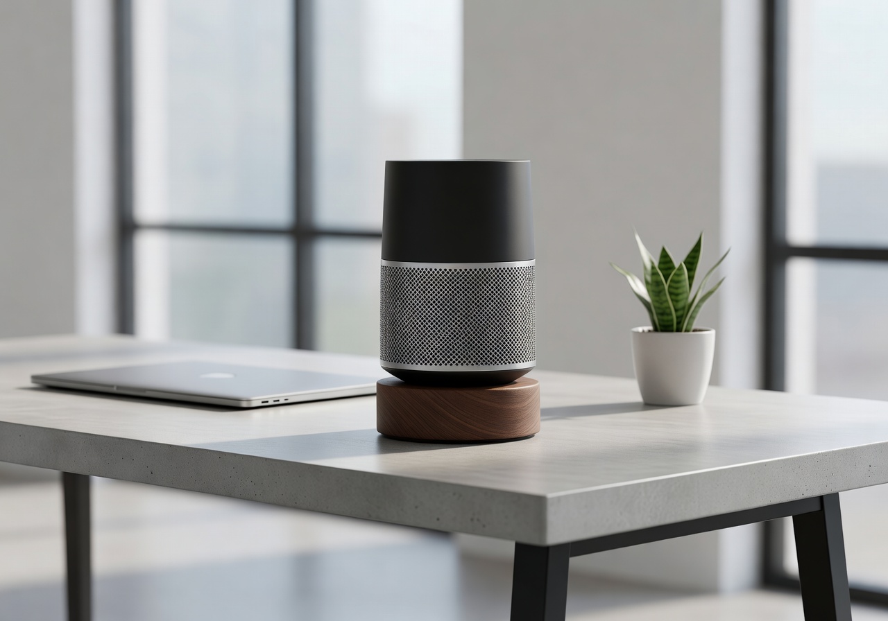 DriftSound Spatial Speaker on a modern desk
